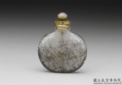 图片[2]-Hair-crystal flat snuff bottle, Qing dynasty, 18th century-China Archive